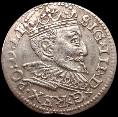 3 гроша. 1595 года. Рига. Люкс