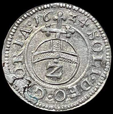 1/24 талера. 1624 года. Бавария. Штемпельный блеск