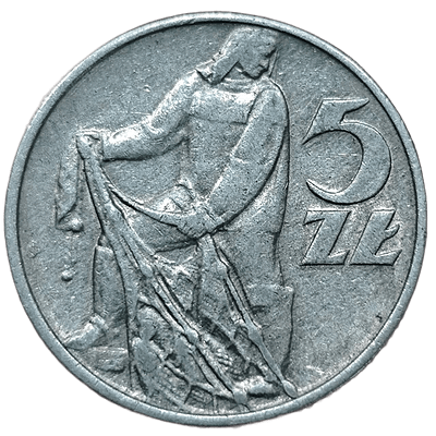 Польша 5 злотых, 1974 года