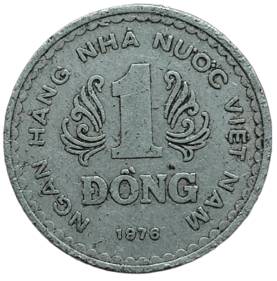Вьетнам 1 донг, 1976 года