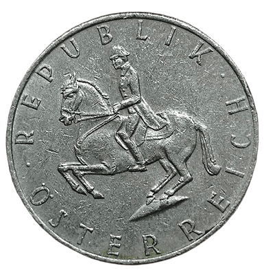 Австрия 5 шиллингов, 1977 года