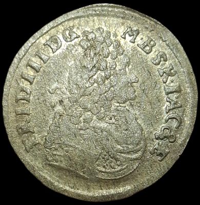 Бранденбург-Пруссия 3 гроша, 1696