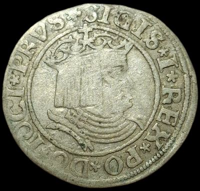 Польша 1 грош, 1530. Сигизмунд I Старый