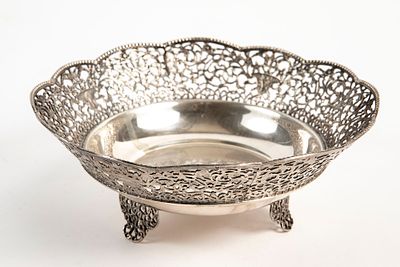 Italian desktop silverware, made in Florence, Italy, made of 800 silver, bearing the 