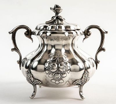 Antique Austro-Hungarian silverware, of high quality and especially heavy for sugar and a 