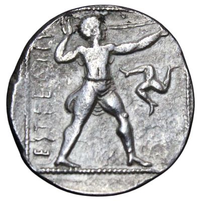 RARO------ GRÉCIA ANTIGA- PAMPHYLIA, ASPENDOS, STATER, 10.66gr, 22.5mm, Sear 5390, BMC 19.96, 20