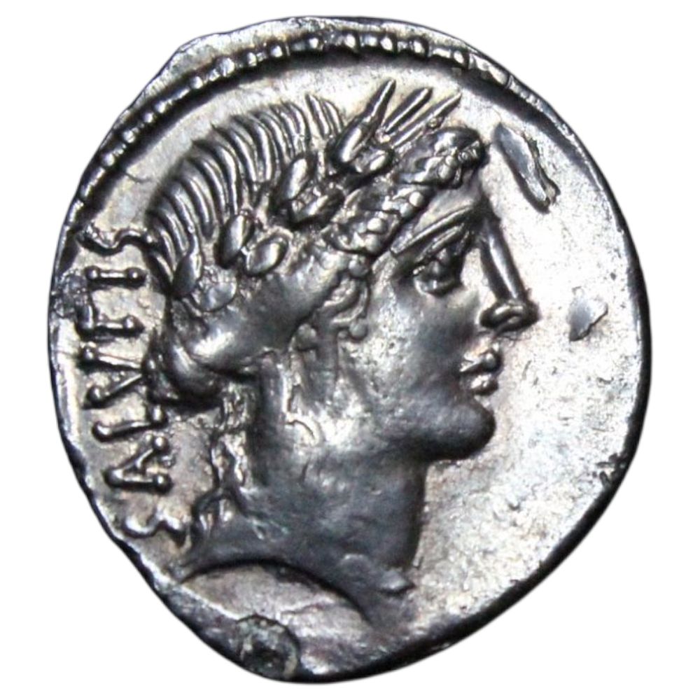 REP. ROMANA- ACILIUS GLABRIO, DENÁRIO, ACILIA, 49AC, 3.75gr, 20.2mm, Sear 412, RRC 442/1
