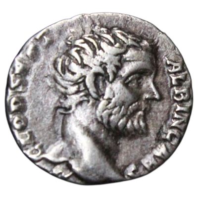 IMPÉRIO ROMANO- CLAÚDIO ALBINO, DENÁRIO (ROMA, 194 DC), 2.83gr, 16.9mm, Sear 6144, Ric 7. PRATA