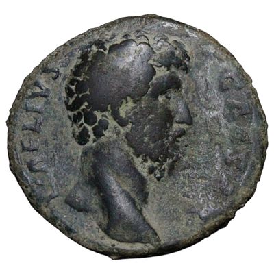 RARO---IMPÉRIO ROMANO- AELIO, SESTÉRCIO (ROMA 137DC), 26.32gr, 31.2mm, Sear 3981, RIC 1059, BRONZE