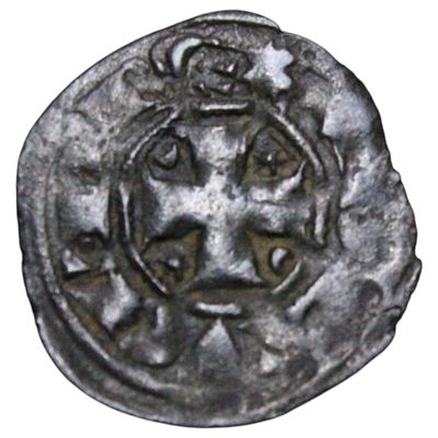 PORTUGAL- DINHEIRO (D. DINIS, 1279/1325), BOLHÃO, 0.87gr, 17.1mm, AG 4.44