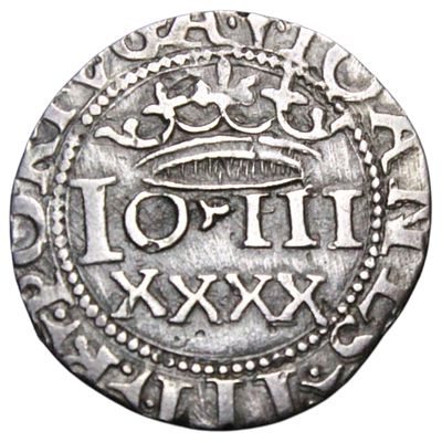 PORTUGAL- REAL PORTUGUÊS (D. JOÃO III, 1521/57), LISBOA, PRATA .916, 2.84gr, 23.6mm, AG 71.01