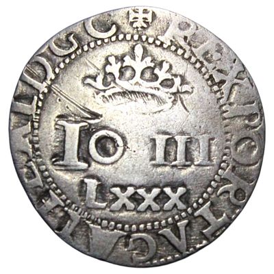 PORTUGAL- REAL PORTUGUÊS DOBRADO (D. JOÃO III, 1521/57), LISBOA, PRATA .916, 5.84gr, 27.1mm, AG 