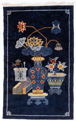 PAO TAO. China, Rohseide auf Baumwolle, Mitte 20. Jh. 
151 x 94 cm