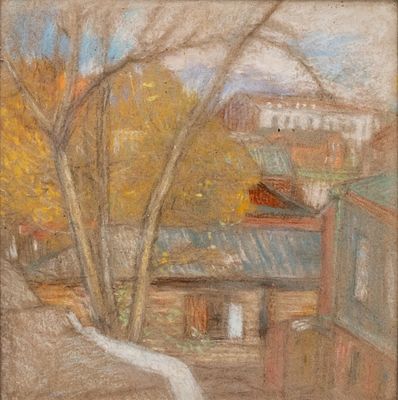 (138) Nathalie GONTCHAROVA (1881-1962), attributed to
. Untitled 
Charcoal on paper, faded 