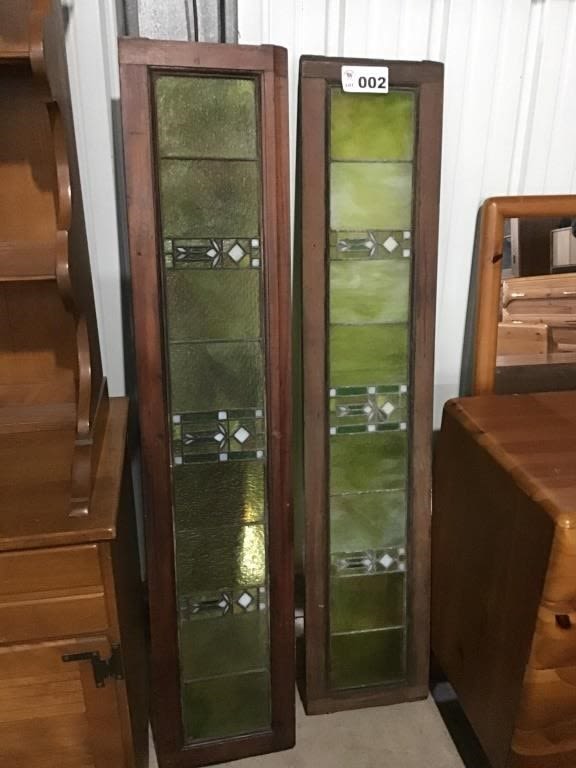 Lot 2: 2 STAINED GLASS WINDOW