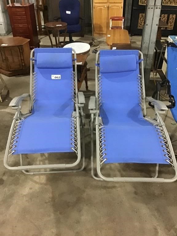 Lot 62: ANTI GRAVITY LOUNGER CHAIRS