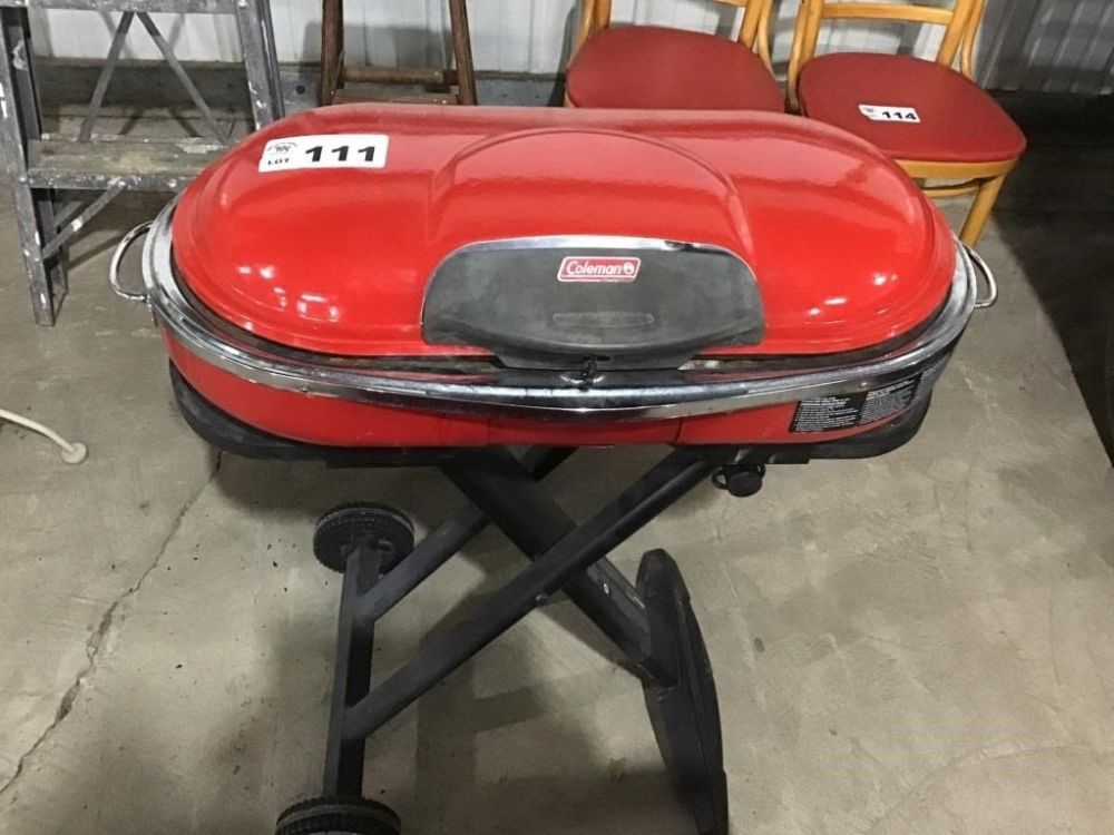 Lot 111: COLEMAN FOLDABLE BBQ GRILL