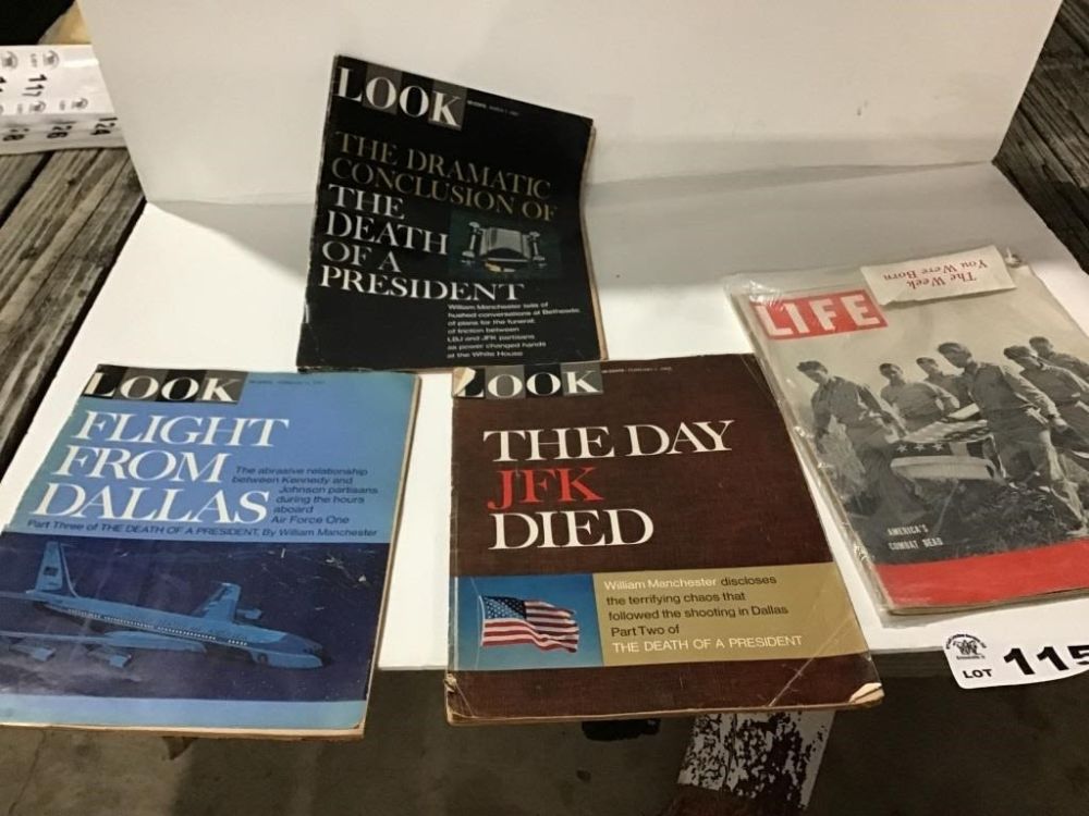 Lot 115: JFK LOOK AND LIFE MAGAZINES