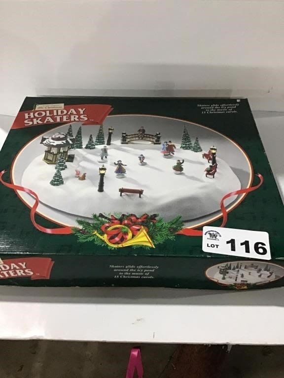 Lot 116: CHRISTMAS HOLIDAY SKATERS