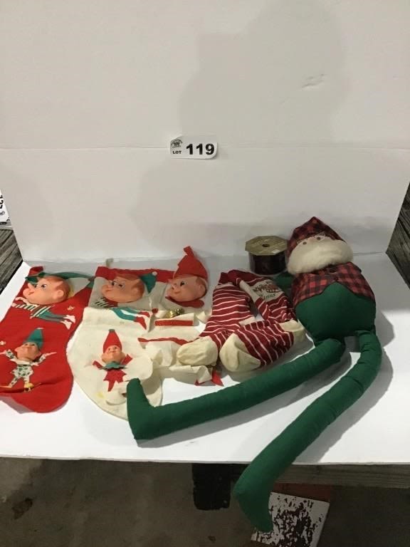Lot 119: CHRISTMAS STOCKINGS, ITEMS