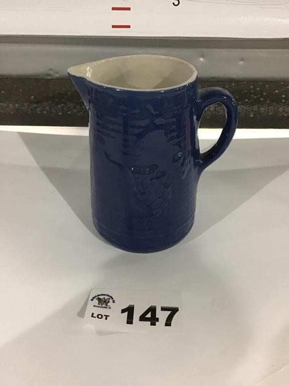 Lot 147: SALT GLAZE PITCHER  8 inches tall
