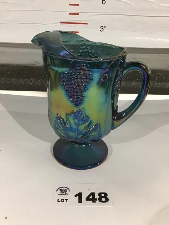 Lot 148: CARNIVAL WARE PITCHER 10 inches tall