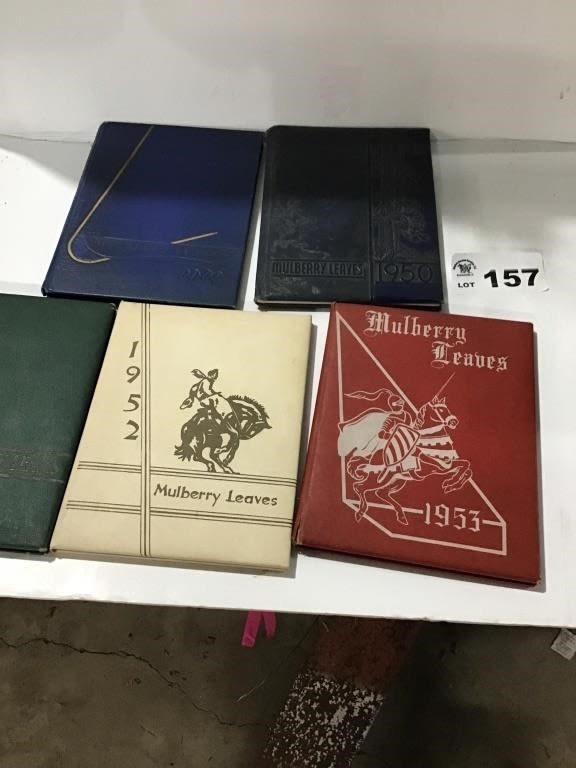 Lot 157: 1949-1953 MULBERRY GROVE YEARBOOKS