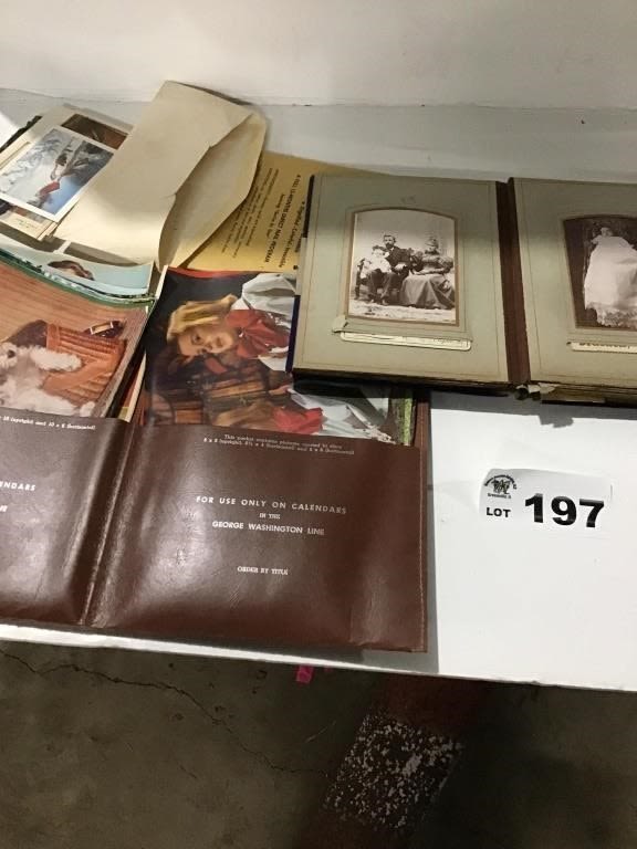 Lot 197: OLD PHOTO ALBUMS AND PICTURES