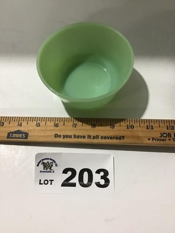 Lot 203: FIREKING JADITE BOWL