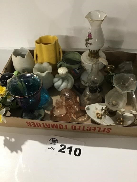 Lot 210: VASES, LANTERNS.