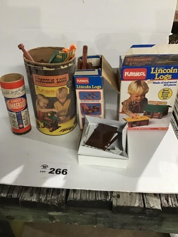 Lot 266: LINCOLN LOGS,  TINKER TOYS