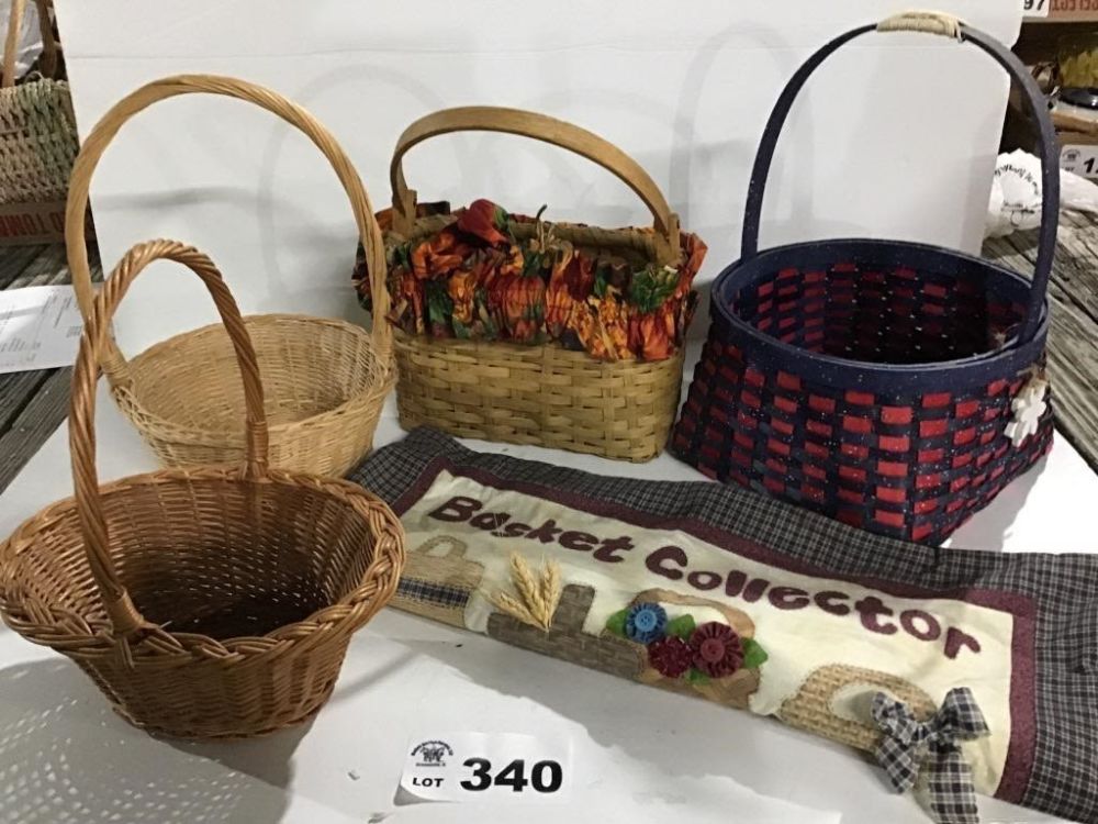 Lot 340: ASSORTMENT OF BASKETS