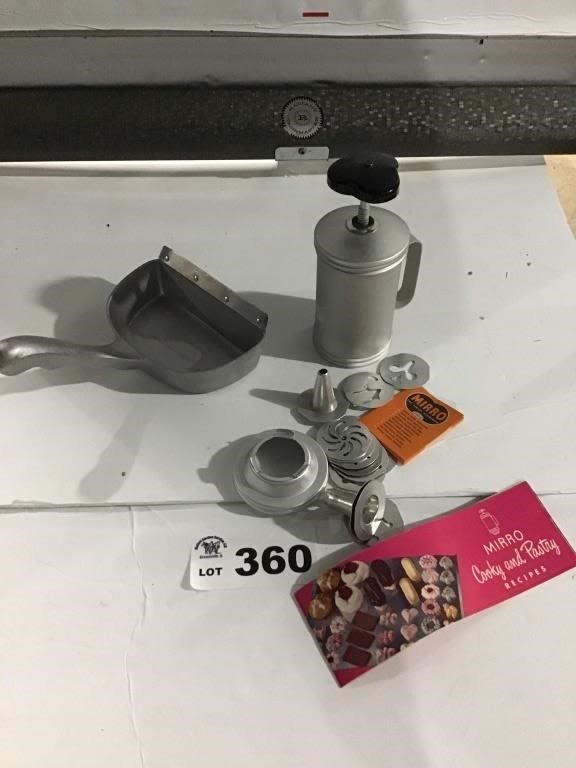 Lot 360: SCRAPER, MIRRO COOKIE PRESS
