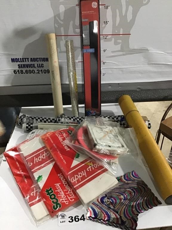 Lot 364: PAPER GOODS, MATERIAL, INDOOR ANTENNA