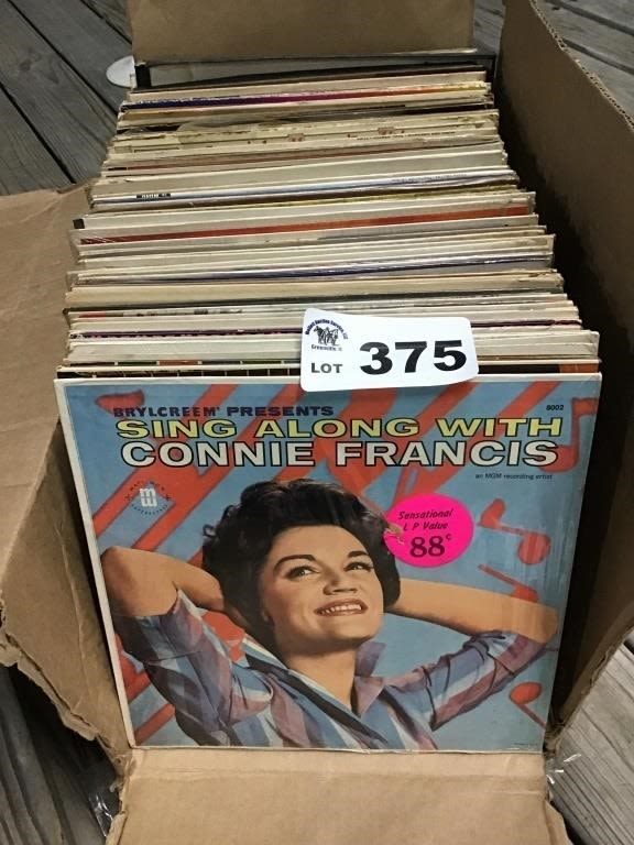 Lot 375: VINTAGE RECORD ALBUMS