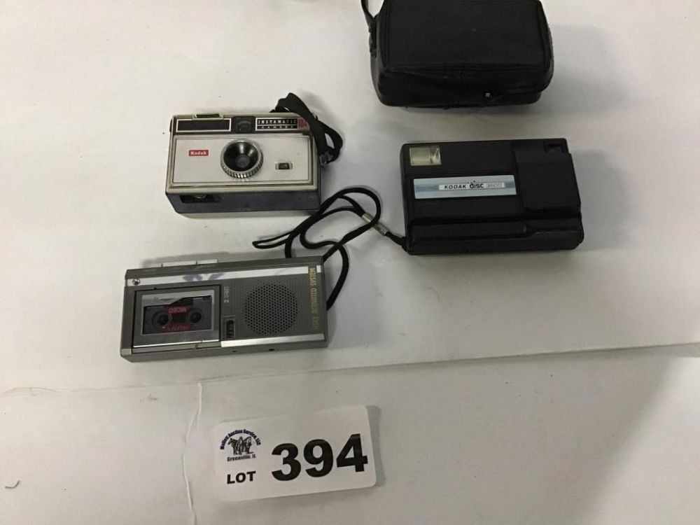 Lot 394: CAMERAS, TAPE RECORDER
