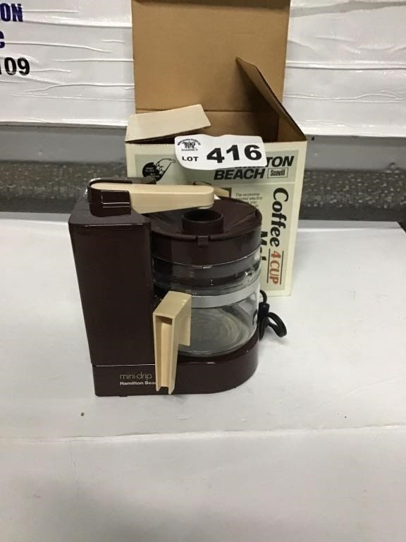 Lot 416: HAMILTON BEACH COFFEE MAKER