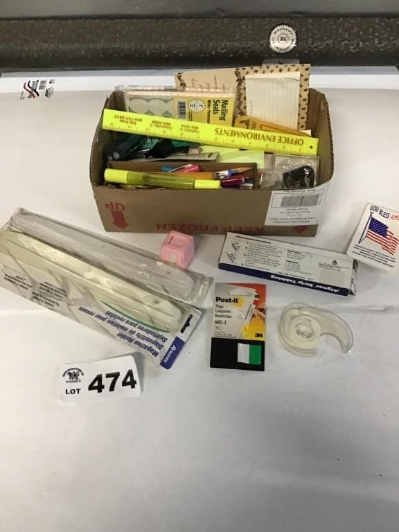 Lot 474: OFFICE SUPPLIES