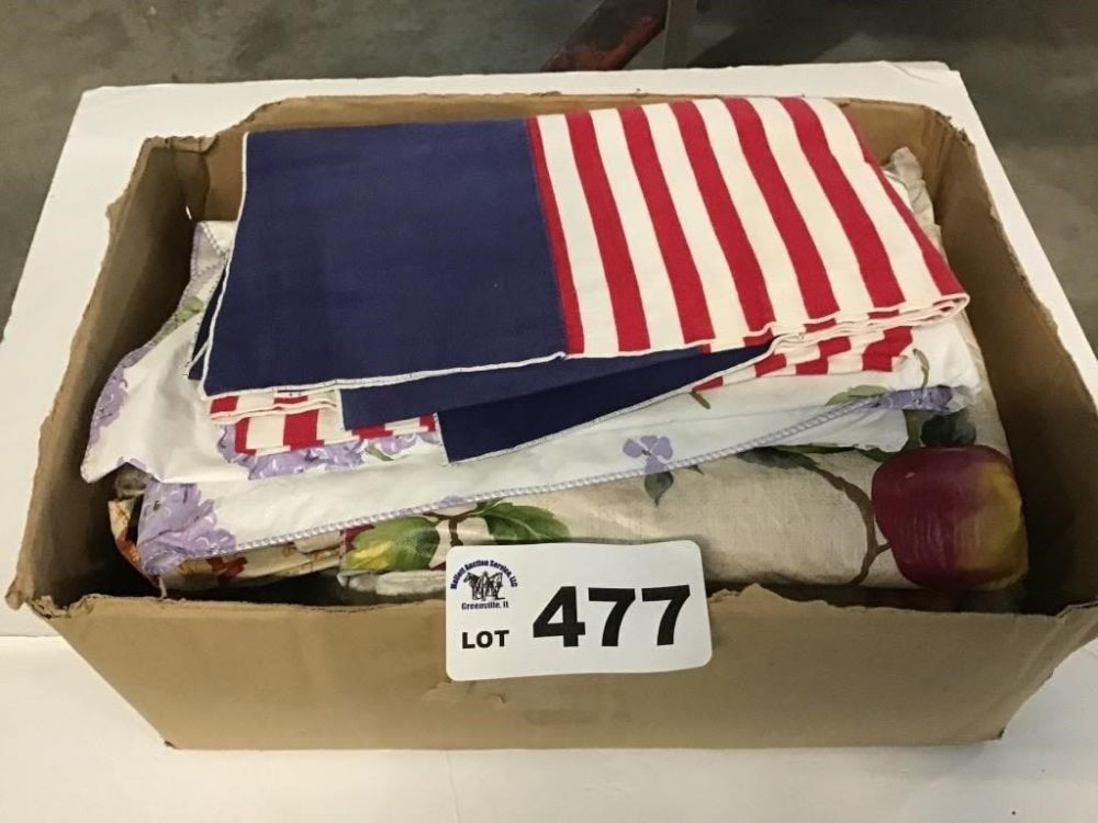 Lot 477: PLASTIC TABLECLOTHES