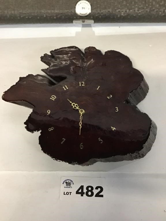 Lot 482: CYPRESS CLOCK
