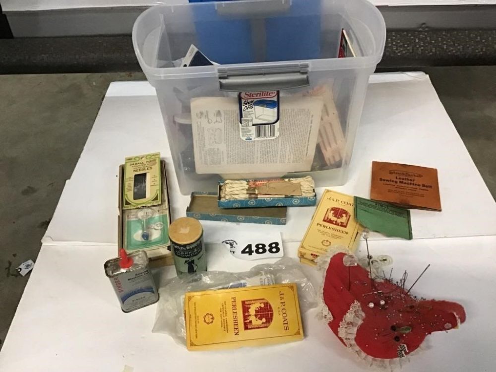 Lot 488: SEWING SUPPLIES