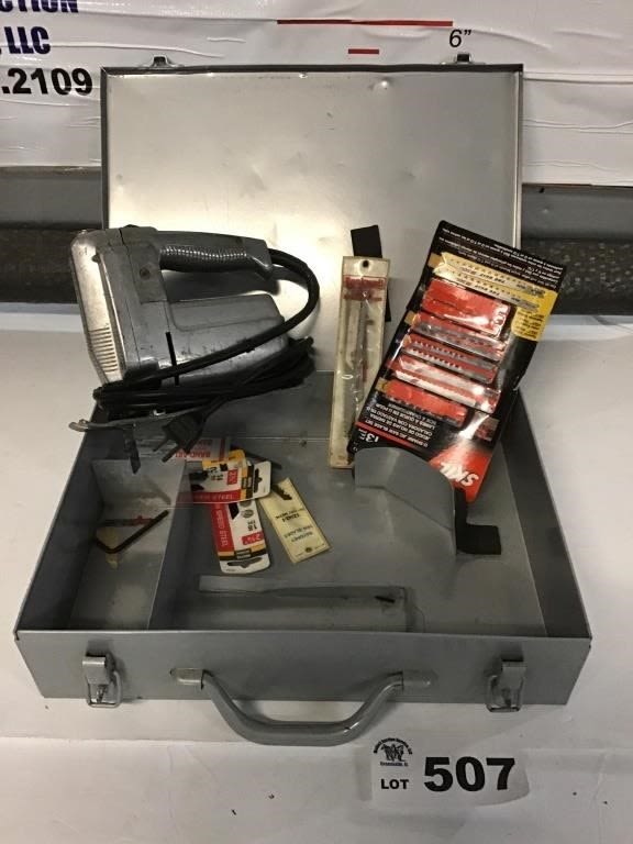 Lot 507: DORMEYER SABER SAW IN METAL BOX