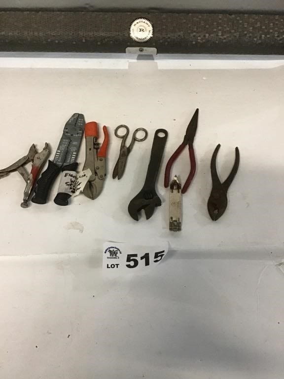 Lot 515: PLIERS, GRIPS, CHURCH KEY