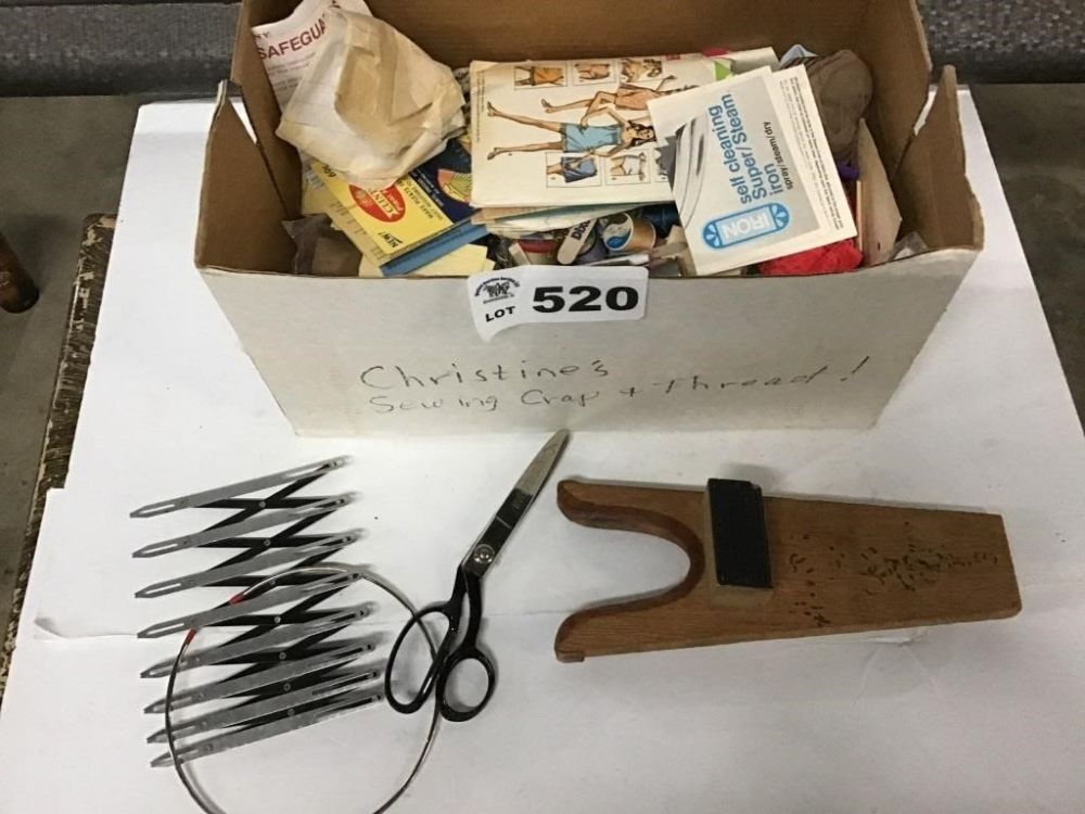 Lot 520: SEWING SUPPLIES, THREADS