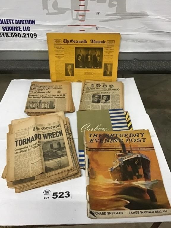 Lot 523: GREENVILLE NEWSPAPERS, CARBON PAPER