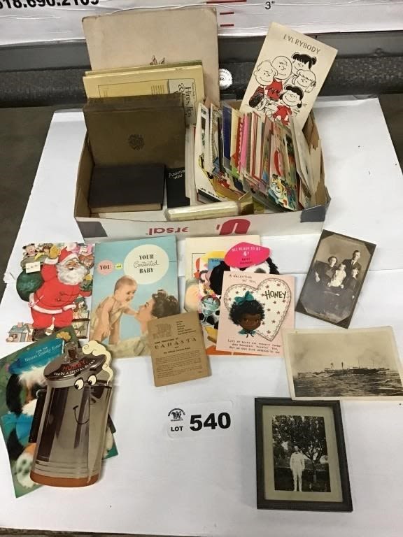 Lot 540: VINTAGE CARDS, PIC OF USS GEORGE WASHINGTON SHIP,