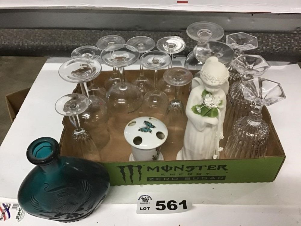 Lot 561: STEMWARE, ANGEL, BOTTLE