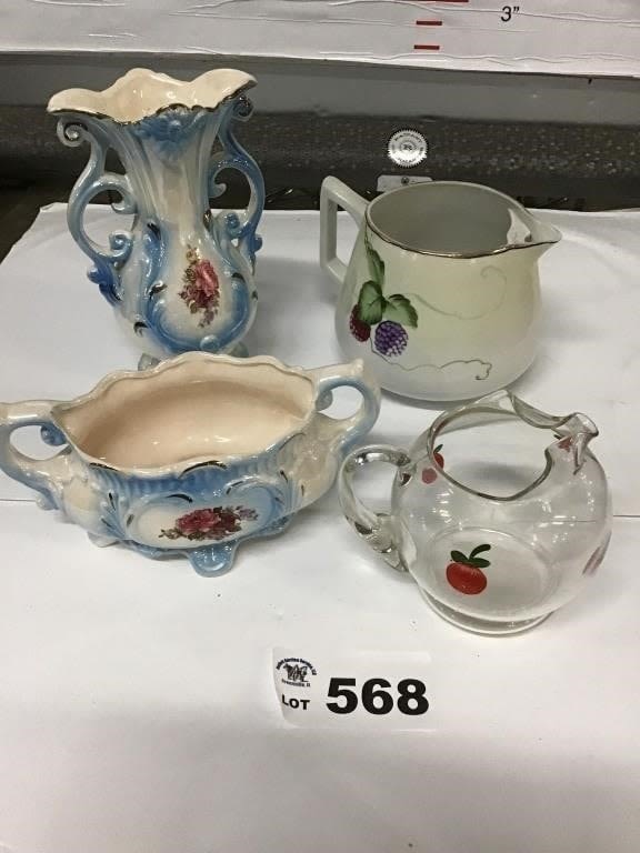 Lot 568: PITCHERS, VASES