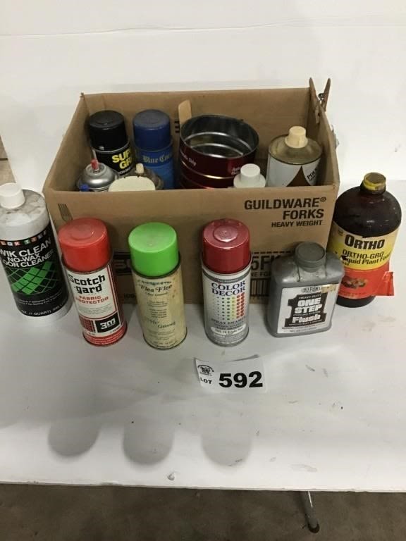 Lot 592: CHEMICALS, PAINT, PLANT FOOD