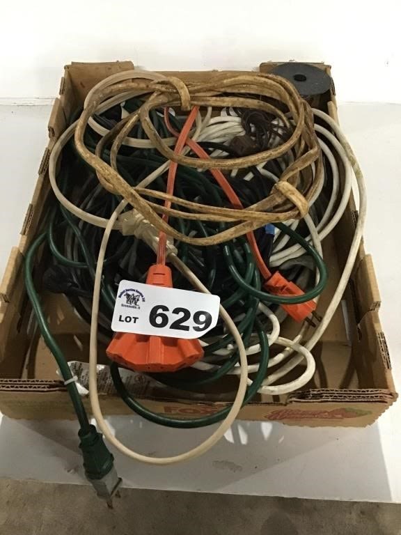 Lot 629: EXTENSION CORDS,  WIRE